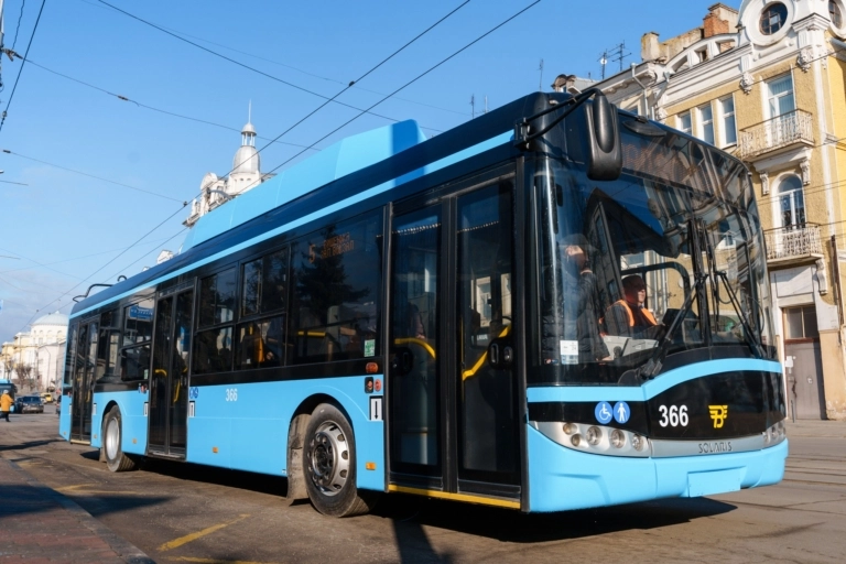 До Вінниці з Польщі надійшли тролейбуси марки Solaris