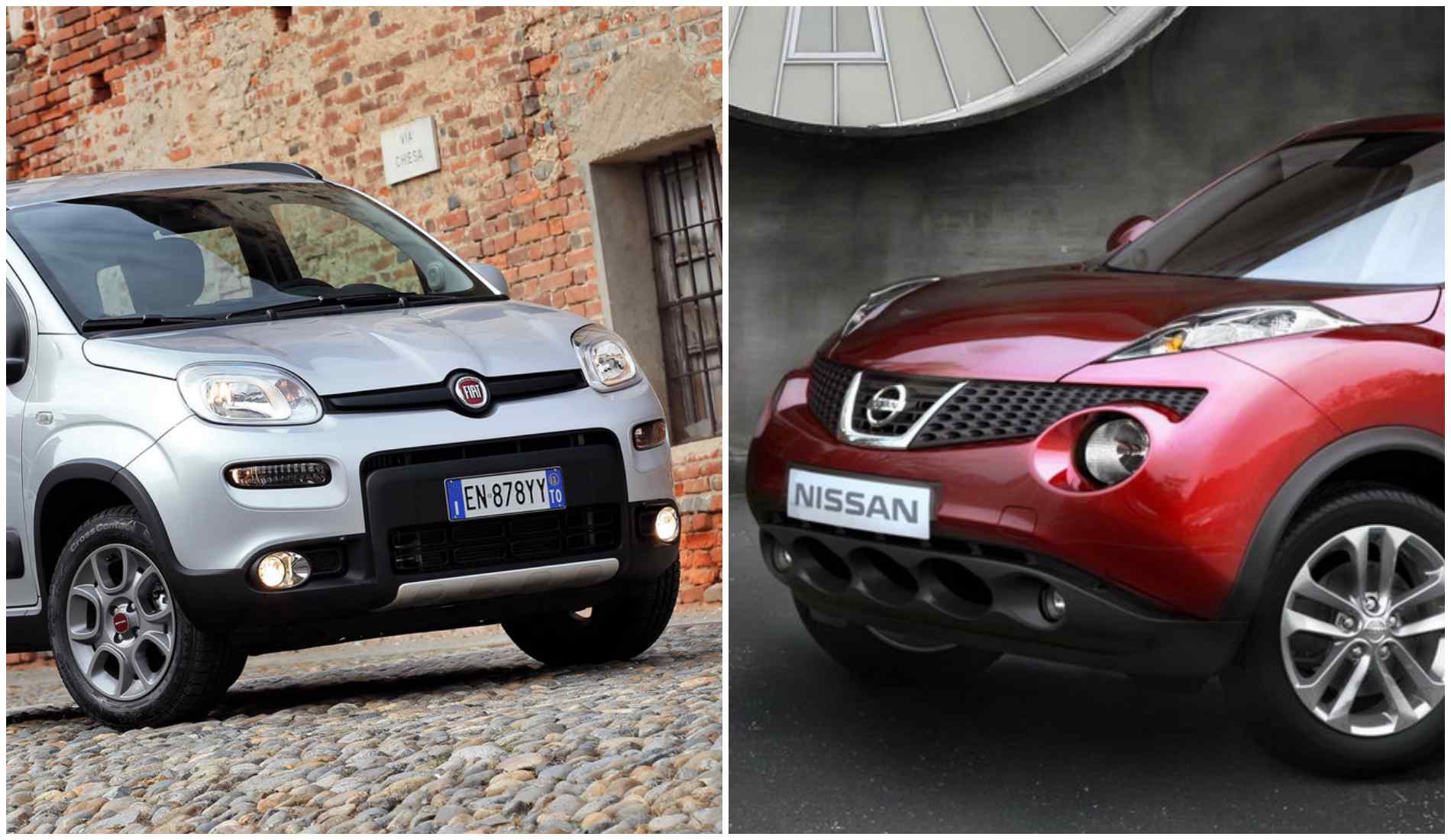 Fiat Panda та Nissan Juke