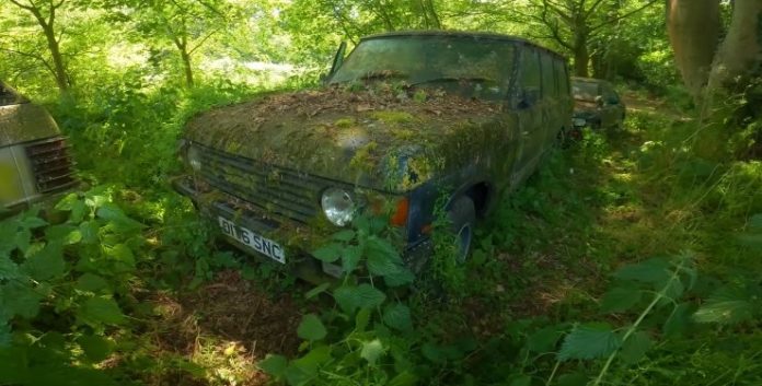 Привид з 80-х: в лісі знайшли порослий мохом Land Rover