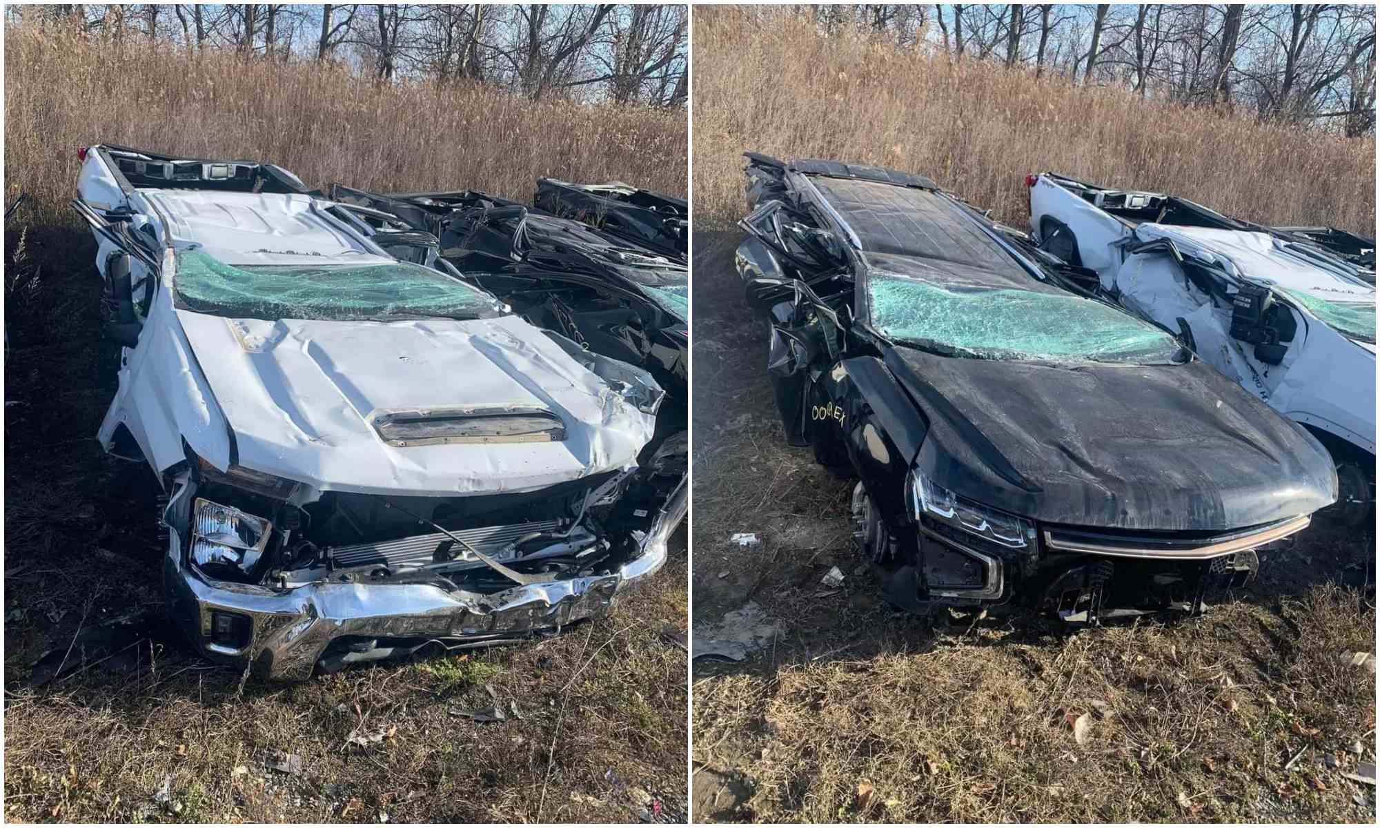 У Мережі показали звалище з розплющеними новими автомобілями і прототипами General Motors