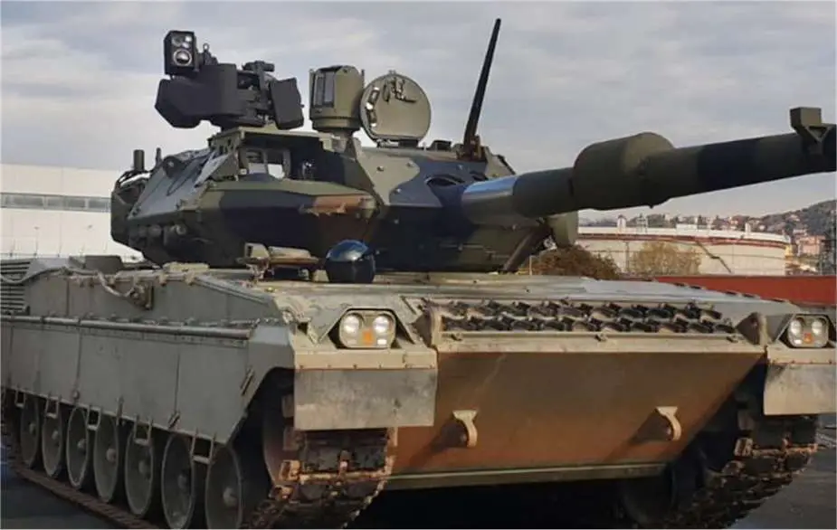 Шасі італійського танка Ariete 1 оснащене італійською вежею Leonardo Hitfact Mk.2