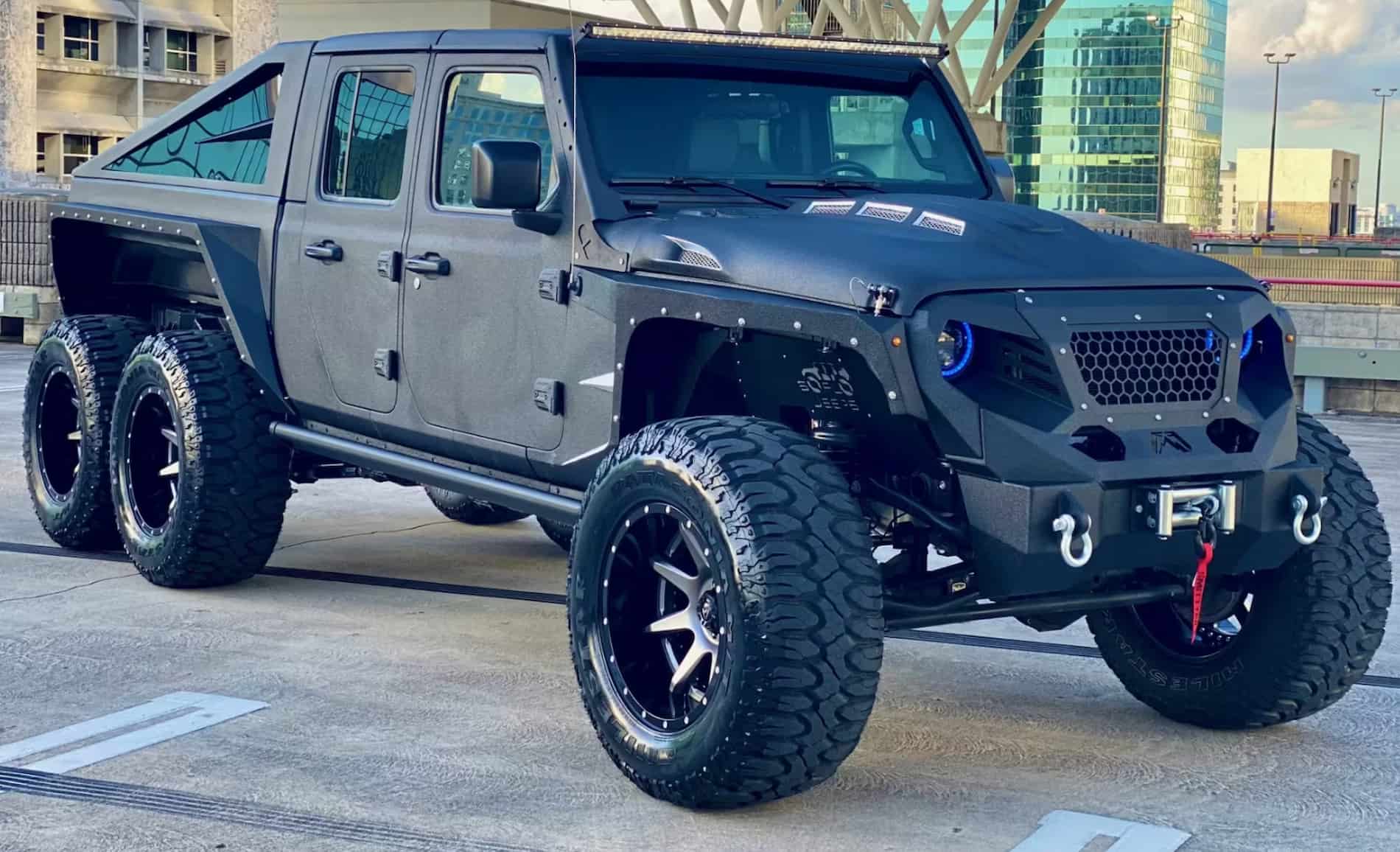 Jeep Gladiator перетворили на 6-колісний позашляховик, готовий до апокаліпсису