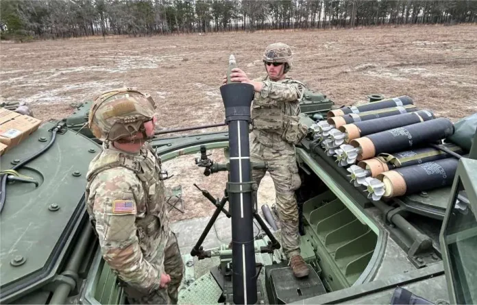 Армія США продемонструвала потужність нового мінометного транспортера AMPV M1287 під час бойових навчань