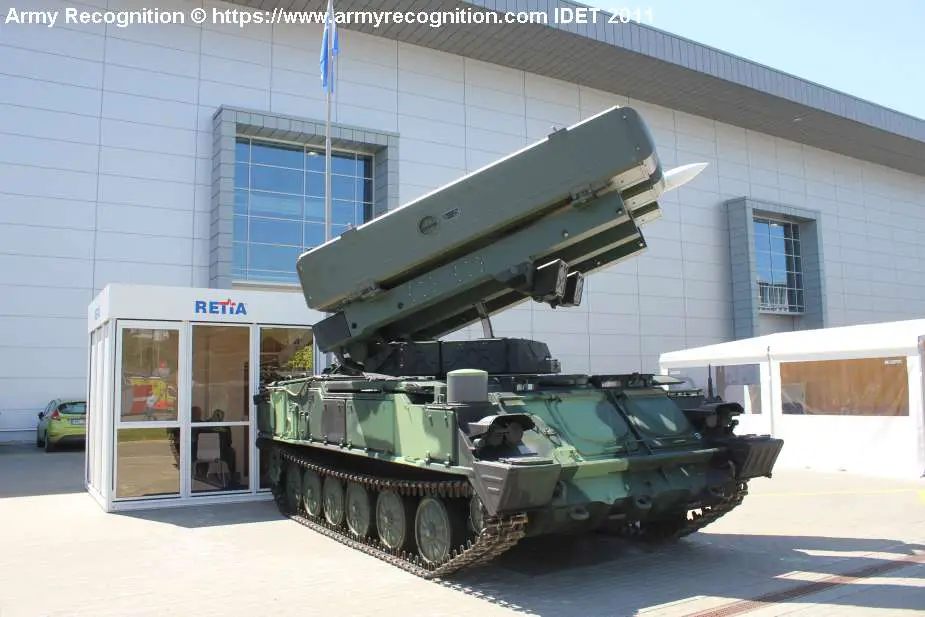 Модернізована версія радянського SA-6 на оригінальному гусеничному шасі, озброєний трьома ракетами Aspide 2000