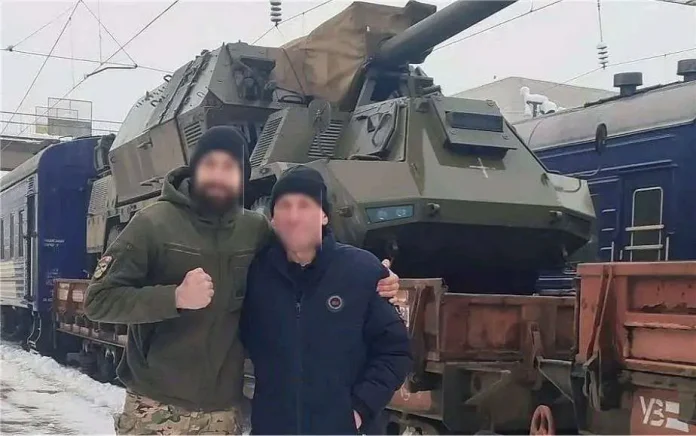 Подарована Словаччиною 155-мм колісна самохідна гаубиця української армії Zuzana 2
