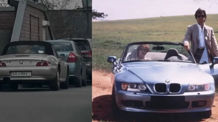 Дідусь на рідкісному спорткарі BMW: в Києві помітили похилого автолюбителя