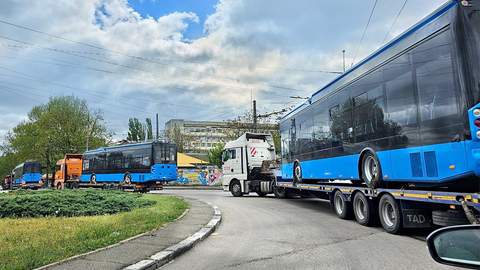 Київський завод збирає сучасні тролейбуси, що працюють без контактної мережі