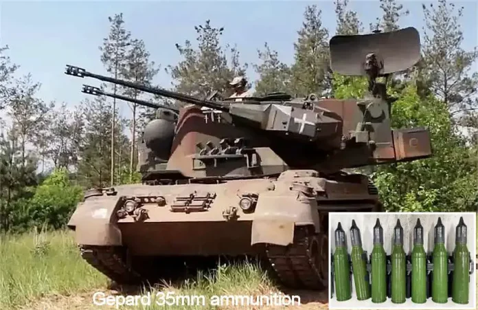 Німеччина збільшує поставки в Україну 35-мм зенітних боєприпасів Gepard
