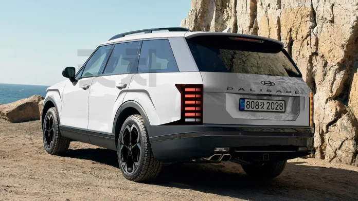 Він буде кращим за Toyota Grand Highlander: серійний Hyundai Palisade 2025 показали на рендері до прем'єри