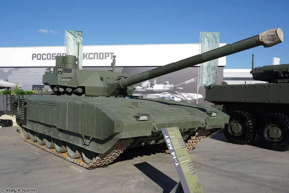 Російський Т-14 «Армата» був першим танком п’ятого покоління з екіпажем, повністю розміщеним у корпусі, та інноваційною безпілотною вежею. (Джерело фото Віталій Кузьмін)