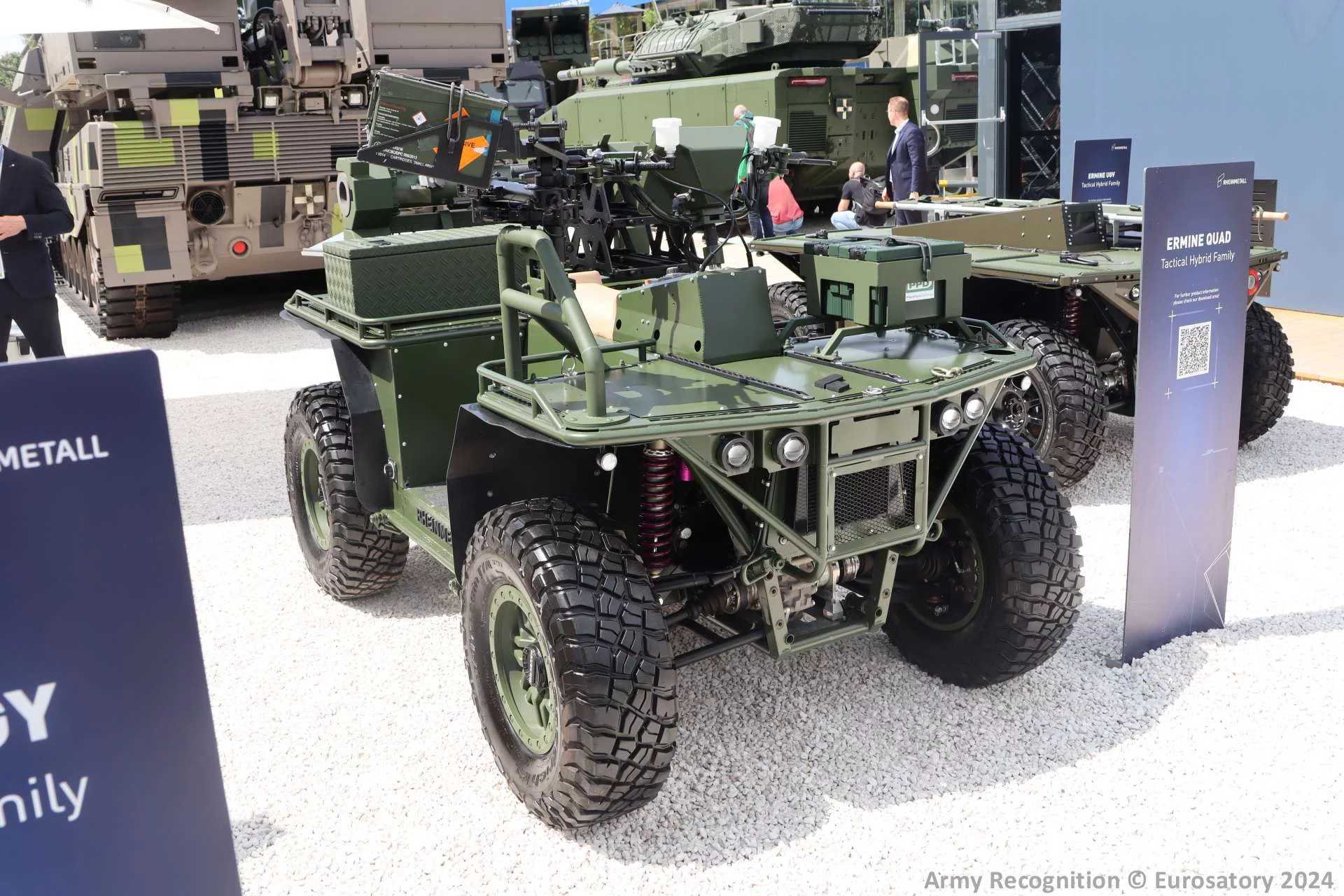 Базовим транспортним засобом серії Ermine є квадроцикл 4x4 із сухою масою 875 кг і вантажопідйомністю 500 кг. (Джерело зображення: Army Recognition)