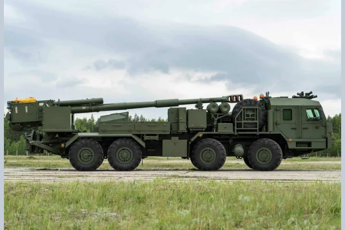 2С43 «Мальва» під час презентації Збройним силам Росії
