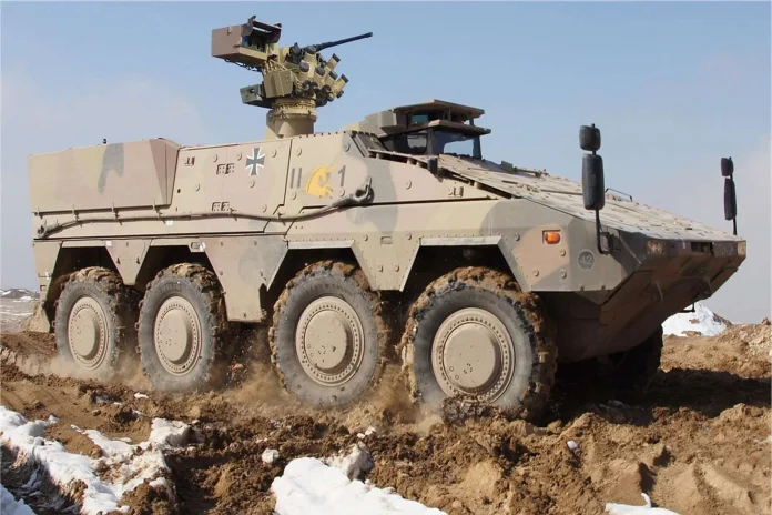 Бронеавтомобіль Boxer 8x8, розроблений консорціумом ARTEC (Rheinmetall і Krauss-Maffei Wegmann), походить від ініціативи 1990-х років щодо створення багатоцільової машини нового покоління для європейських армій (Джерело зображення: KNDS)