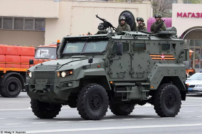 K-53949 Typhoon-K — протимінно-захищений (MRAP) автомобіль 4x4, розроблений для безпечного транспортування військ і військових вантажів у районах з високим мінним ризиком