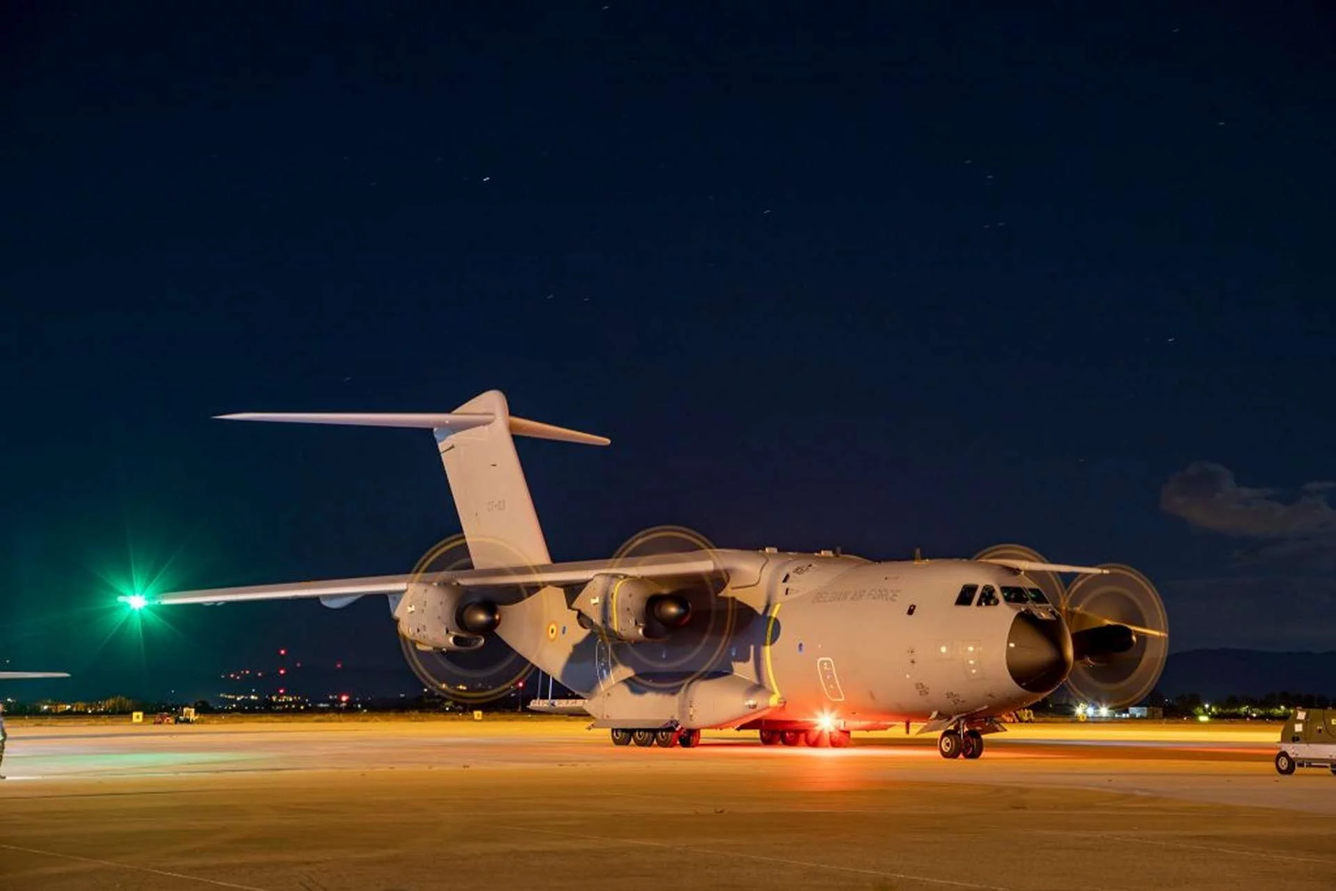 У жовтні 2021 року ВПС Бельгії розгорнули свій A400M для своїх перших міжнародних навчань під час Airlift Block Training (ABT) у Пізі, Італія. (Джерело фото: ВПС Бельгії)