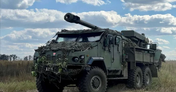 Українська самохідна артилерія Богдана. (Джерело фото: МО України)