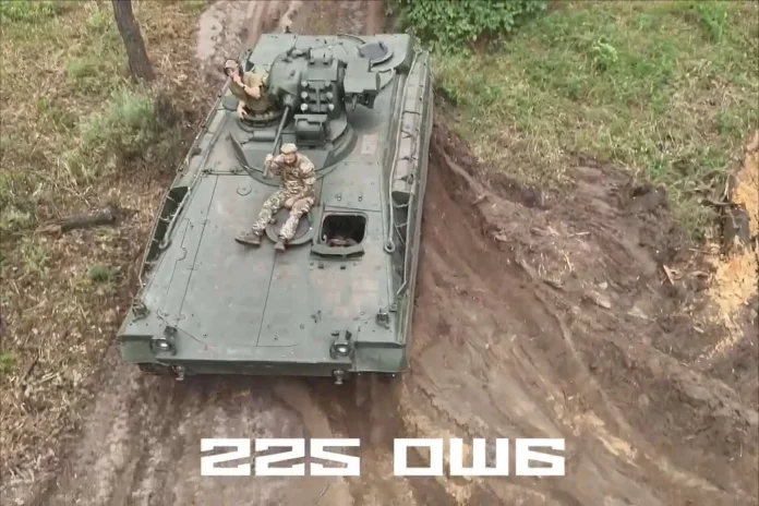 Німецькі бойові машини піхоти Marder 1A3. (Джерело фото: 225-й окремий десантно-штурмовий батальйон )
