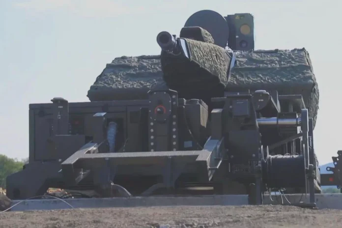Інтегрована в системи Skynex, Oerlikon Revolver Gun MK3 відома своєю точністю та швидкістю стрільби, створюючи величезну загрозу для літаків противника. (Джерело фото: ЗСУ)