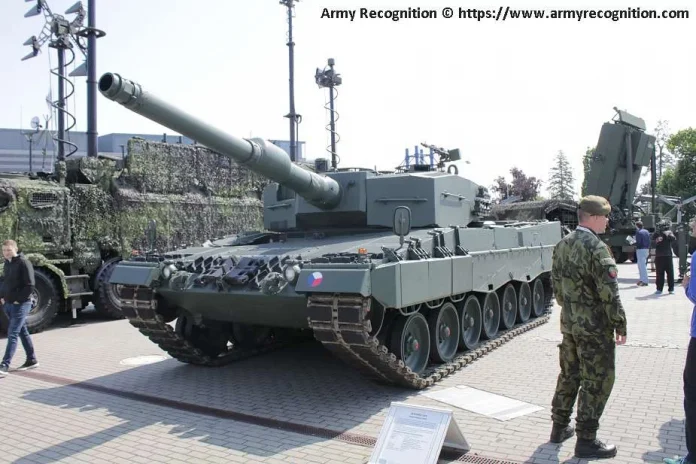 Німецькі танки Leopard 2A4 перебувають на озброєнні чеської армії. (Джерело зображення: Army Recognition)