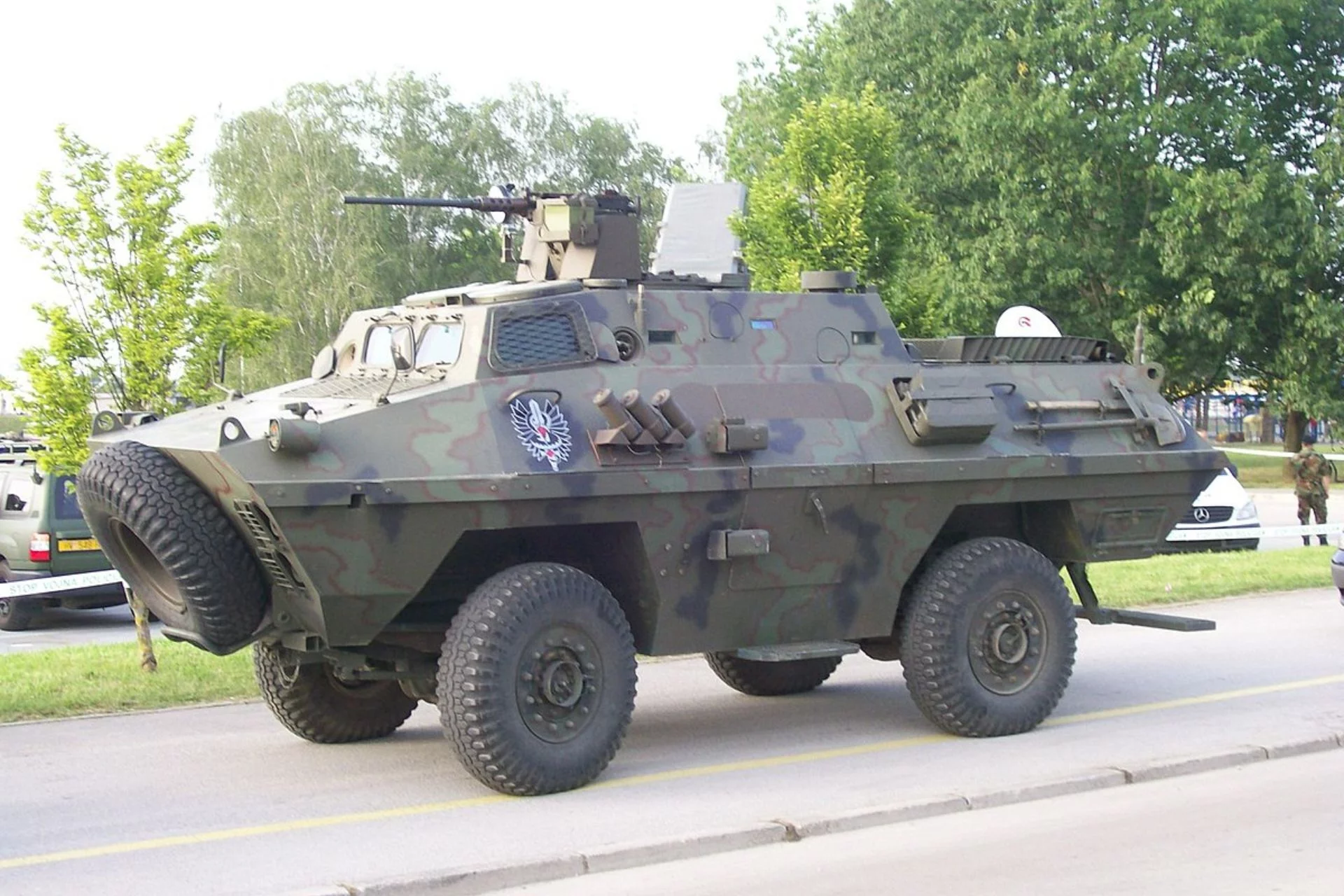 BOV хорватського батальйону спеціальних операцій, оснащений Browning M2 QBC, калібру 12,7 (Джерело зображення: wikimédia) 