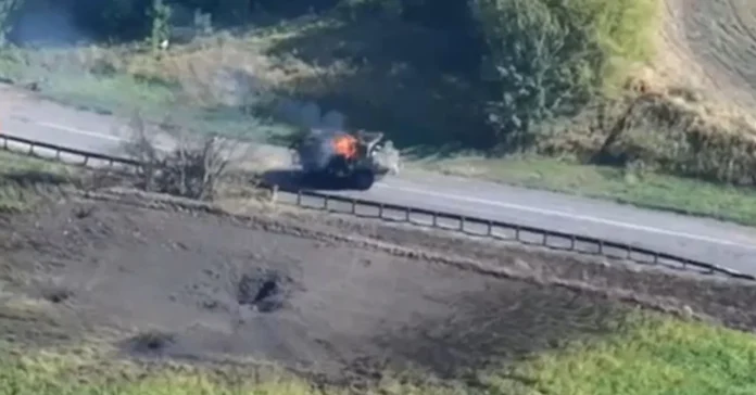 БТР BOV після удару російського FPV