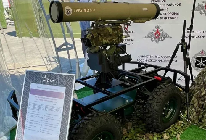Росія на виставці «Армія-2024» представила свій новий протитанковий роботизований комплекс з ПТРК