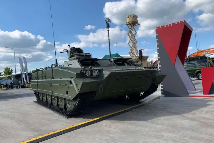 Розроблений для перевезення екіпажу з двох осіб і восьми десантних сил, MGTT-LB має вантажопідйомність 2000 кілограмів і буксирувальну здатність до 7000 кг. (Джерело фото: Telegram/infantmilitario)