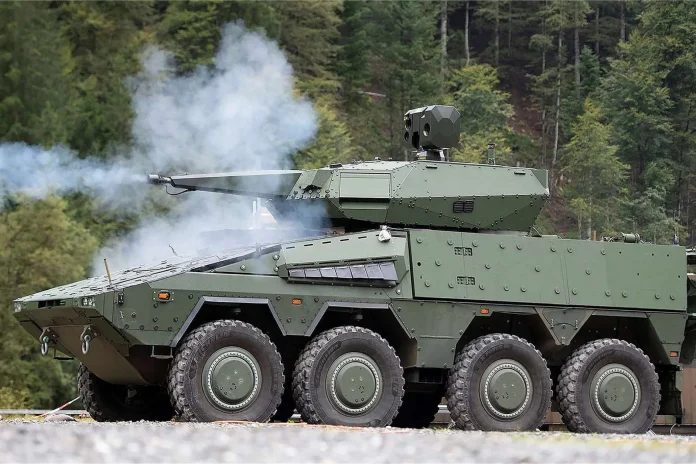 ЗРК Skyranger 30 встановлений на бронемашині Boxer 8x8. (Джерело фото: армія Німеччини)