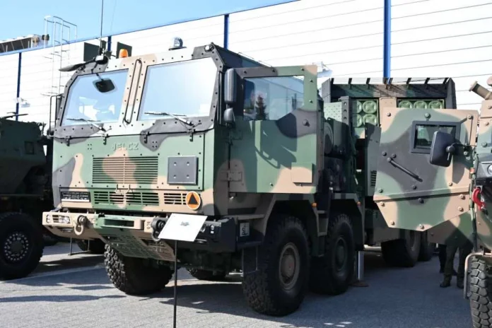 Homar-K польської армії була вперше представлена ​​на виставці оборонної промисловості MSPO 2024 у польському Кельце. (Джерело зображення Army Recognition Group)