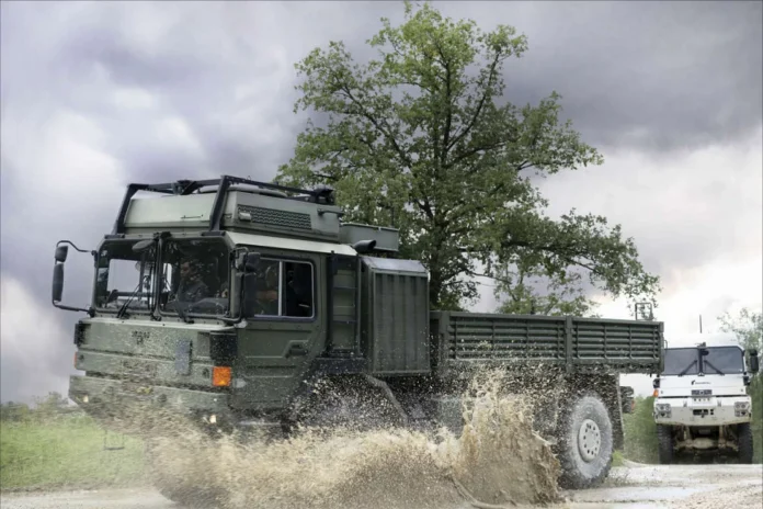 Поєднання вантажівки HX і комплекту автономності PATH. (Джерело фото: Rheinmetall)
