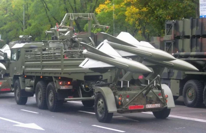 Зенітно-ракетна установка Hawk на військовому параді в Мадриді (Джерело фото: Wikimedia)