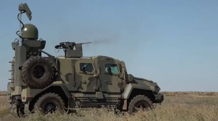 Встановлена на панцерник «Рапіра-2» під час бойових стрільб на полігоні «Капустін Яр»