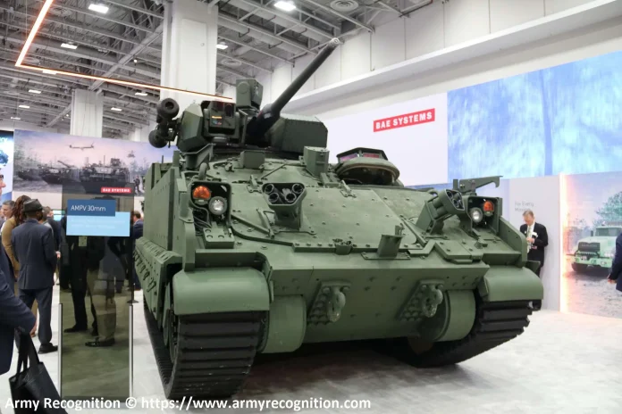 BAE Systems представила новий варіант своєї броньованої багатоцільової машини (AMPV), оснащеної баштою Kongsberg (Джерело зображення: Army Recognition Group)