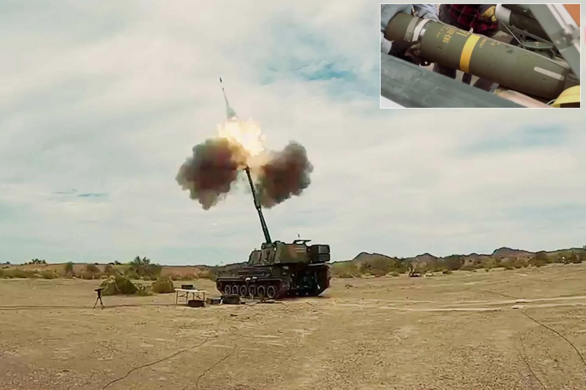 Вистріл K9 Thunder артилерійськими снарядами M982 Excalibur американського виробництва 