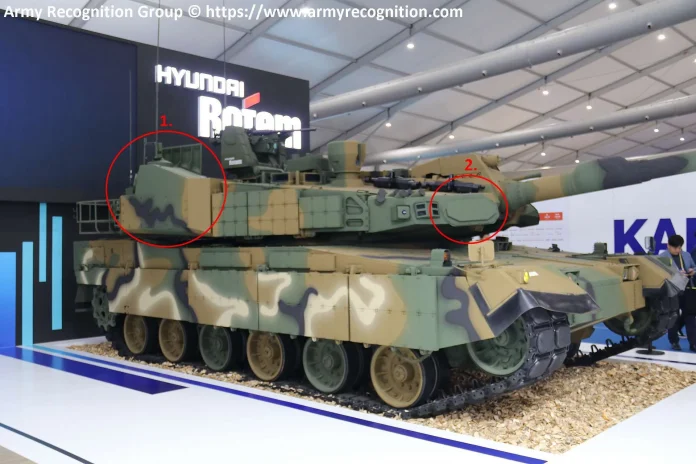 На KADEX 2024, міжнародній оборонній виставці в Південній Кореї, Hyundai Rotem представляє останній варіант свого основного бойового танка K2 Black Panther,(Джерело зображення: Army Recognition Group)