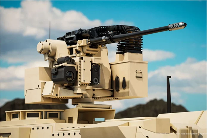 M230LF Dual Feed Bushmaster дозволяє операторам миттєво перемикатися між двома типами боєприпасів. (Джерело фото: Northrop Grumman)