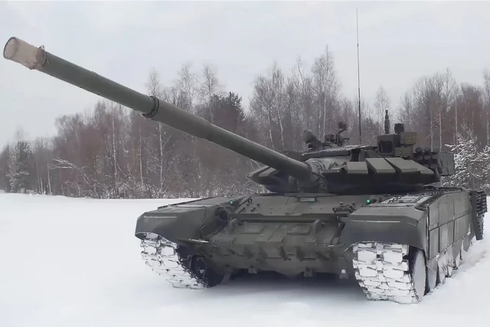Російський Т-72Б3М з системою активного захисту «Арена-М»