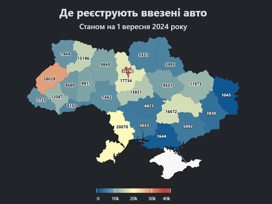 "Опендатабот" розкрив статистику щодо імпорту авто з-за кордону у 2024 році: повна інформація за марками та регіонами
