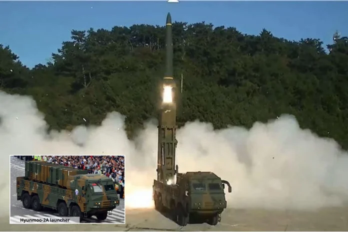 Запуск ракети Hyunmoo-II у Південній Кореї 7 листопада 2024 року (Джерело фото: JCS)