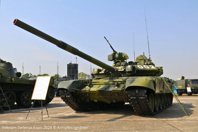 Т-90СК зі 125-мм гладкоствольною гарматою на В’єтнамській оборонній виставці 2024 (Джерело зображення: Army Recognition)