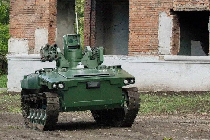 «Маркер» російського виробництва, оснащений протитанковими керованими ракетами «Корнет»
