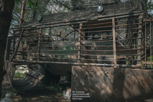 Українські десантники змушені самостійно модернізувати бронетехніку для захисту від дронів: фото