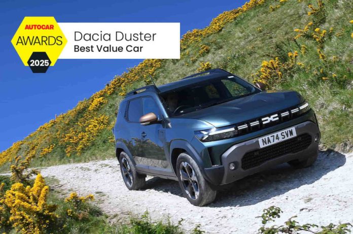 Dacia Duster визнано найкращим за ціною та якістю