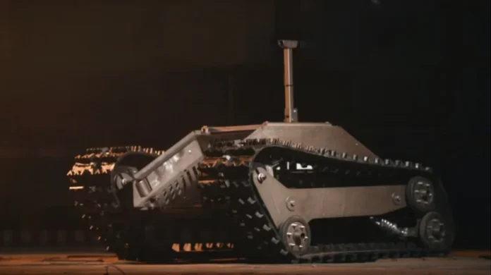 Росіяни показали наземний дрон  Росіяни показали наземний дрон