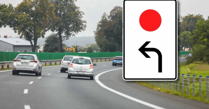 Таємничий дорожній знак з червоною крапкою: що він означає і чому його варто шукати