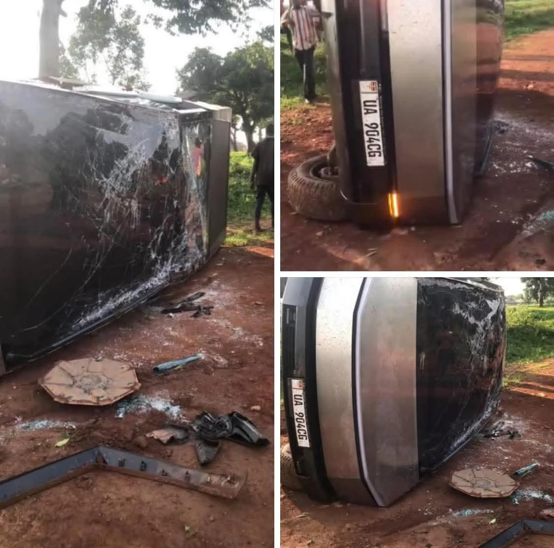 В Уганді розбили єдиний на всю країну Tesla Cybertruck: електропікап перекинувся на треку - фото 1