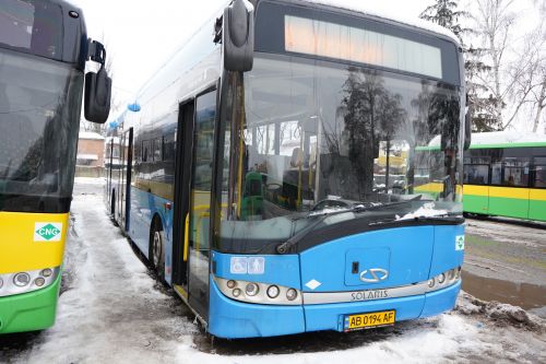 Екологічні автобуси Solaris вийшли на маршрути Вінниці Екологічні автобуси Solaris вийшли на маршрути Вінниці