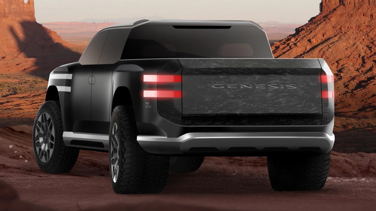 Genesis показав секретний концепт електричного пікапа: перші зображення та деталі - фото 6