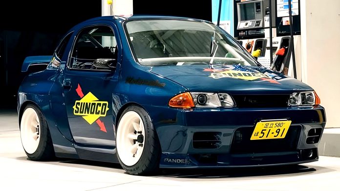 Екстремальний тюнінг: Suzuki Twin перетворили на крихітний Nissan GT-R R32