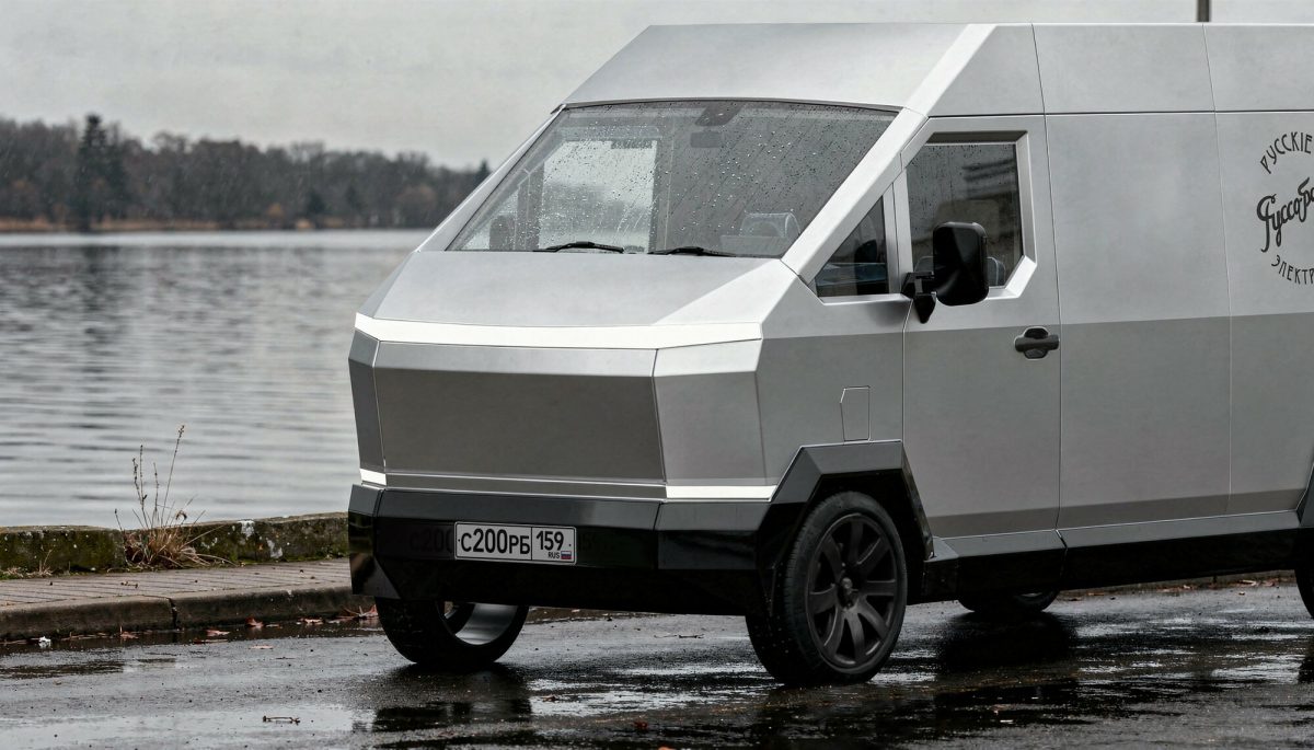 У стилі Cybertruck: відроджений бренд Russo-Balt представив електричний фургон F200 - фото 7